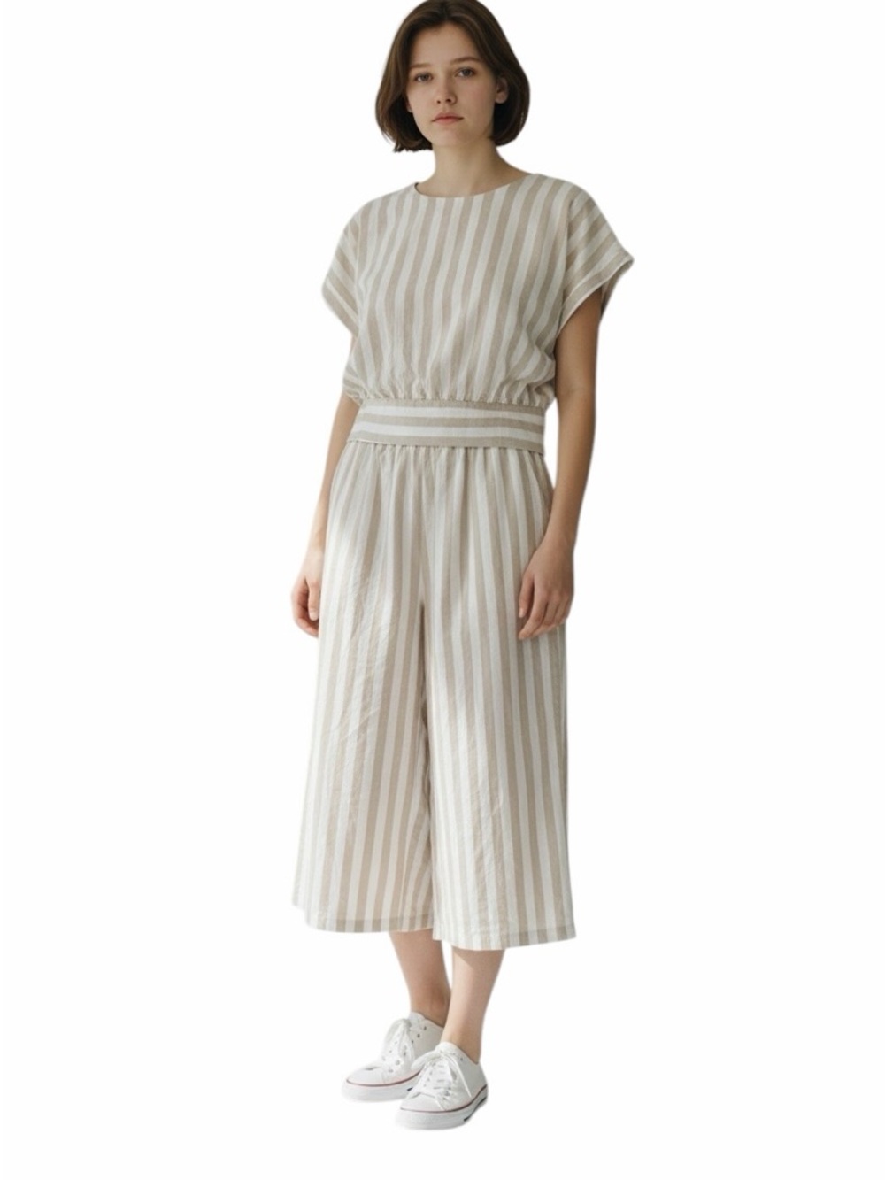 NWT🌺DAVI & DANI•The Isle 2PC Striped Wide Leg Pants & Open Back Sleeveless Top